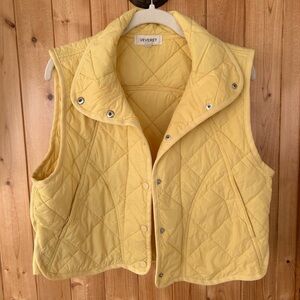 Vevert Women's Sunny Yellow Quilted Vest Size S